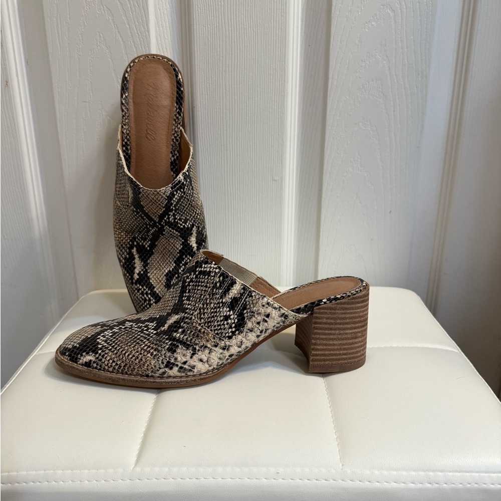 Madewell Snakeskin Patterned Women's Mules